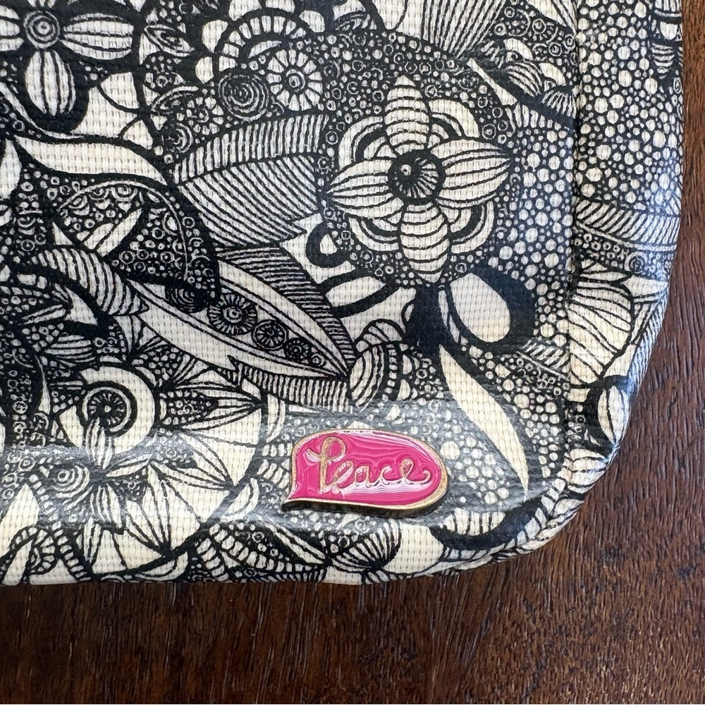Sakroots Artist Circle Peace Coated Canvas Small Flap Messenger Crossbody Bag - Picture 4 of 8